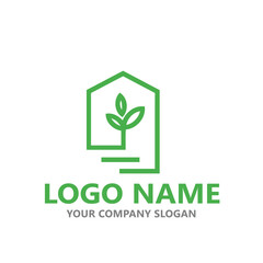  leaf logo design ready vector template