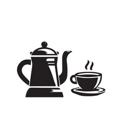 Kettle element icon.silhouette style icon vector illustration design.