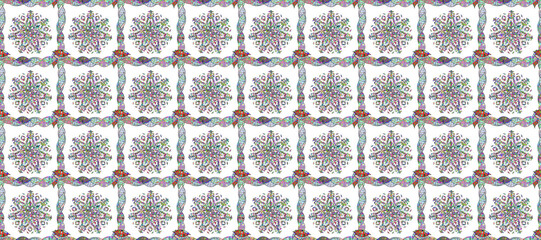 interesting pattern with colorful elements and background