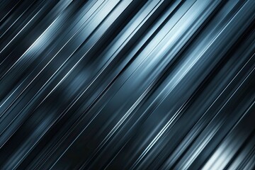 Fototapeta premium Futuristic High Tech Lined Background with Metallic