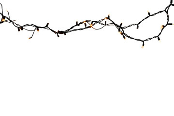 Charming Twinkling Fairy Light Effect Isolated on Transparent Background