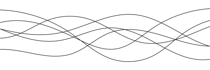 Line wavy background. Crooked wave. Linear striped pattern. Geometric stripes line design.