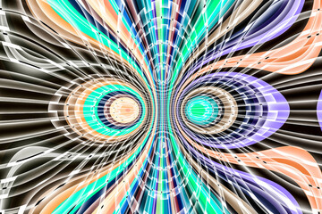 Beautiful abstract pattern. kaleidoscope geometric style. ornament. texture background made from fractal flower for use at graphic design. wrapping paper