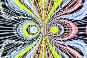 Beautiful abstract pattern. kaleidoscope geometric style. ornament. texture background made from fractal flower for use at graphic design. wrapping paper