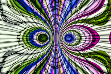 Beautiful abstract pattern. kaleidoscope geometric style. ornament. texture background made from fractal flower for use at graphic design. wrapping paper