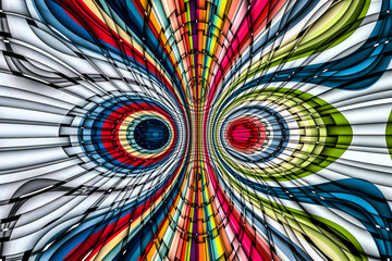 Beautiful abstract pattern. kaleidoscope geometric style. ornament. texture background made from fractal flower for use at graphic design. wrapping paper