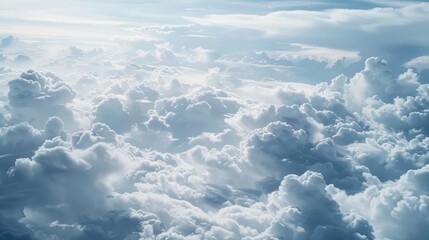 Clouds seen from an aerial perspective