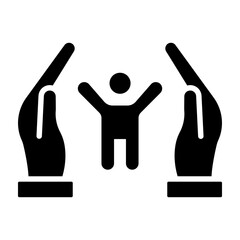 Fototapeta premium Human Rights Glyph Icon