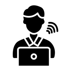 Freelancer Glyph Icon