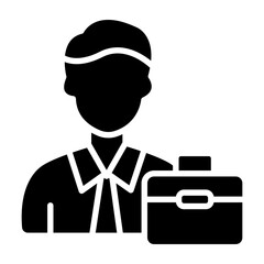 Businessman Glyph Icon