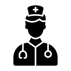 Stethoscope Glyph Icon