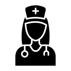Nurse Glyph Icon