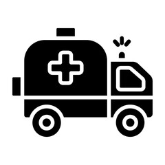 Ambulance Glyph Icon