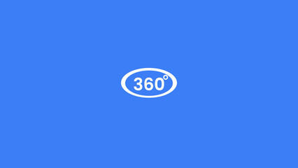 360 degree angle rotate arrow icon, panoramic, angle 360 degrees icon illustration background, Wide Degree,