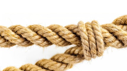 A rope with a knot on it.