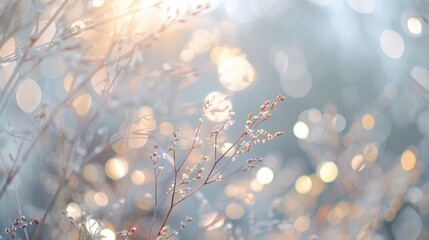 Blurred nature abstract on a gray background Lights blur on a white background