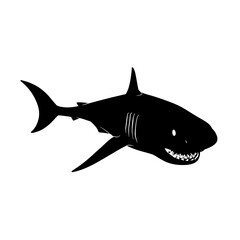 Shark Silhouette Vector Illustration
