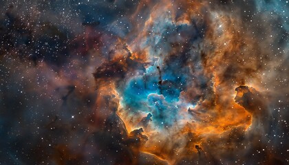 Image with detailed wallpaper in the form of an abstract nebula