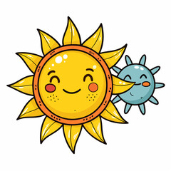 sun cartoon character
