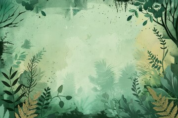 A Misty Morning in the Lush Green Canopy