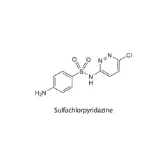 Unoprostone  flat skeletal molecular structure Prostaglandin Analogue drug used in Glaucoma treatment. Vector illustration scientific diagram.