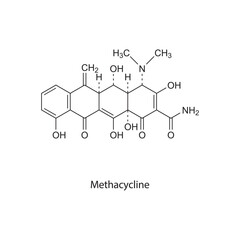 12HPETE, 12-hydroperoxyeicosatetraenoate skeletal structure diagram.prostanoid compound molecule scientific illustration on blue background.