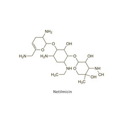 12HETE, 12-hydroxyeicosatetraenoate skeletal structure diagram.prostanoid compound molecule scientific illustration on yellow background.