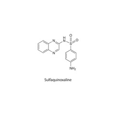 Fasudil&nbsp; flat skeletal molecular structure Rho-Kinase Inhibitor drug used in Cerebral vasospasm treatment. Vector illustration scientific diagram.