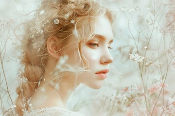 A Whisper of Springtime Beauty in a Floral Embrace