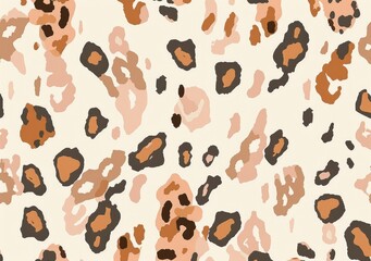 Fototapeta premium Leopard print seamless pattern, leopard skin texture 