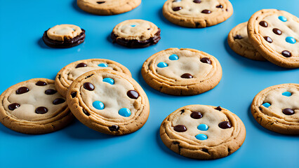 Fototapeta premium Assorted Cookies and Biscuits with Tea on the Table