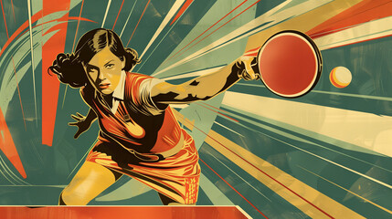 table tennis tournament poster