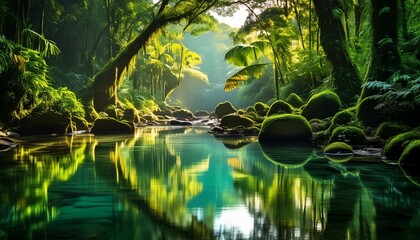 Obraz premium Beautiful nature landscapes of forest and their view