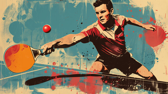 table tennis tournament poster