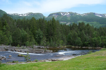 mountain river in the mountains