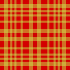 yellow red colored square seamless tartan pattern