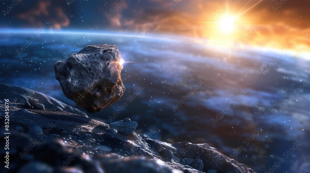 Poster a hazardous asteroid is on a collision course with earth classified as a potentially hazardous objec