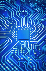 Close Up of a Computer Circuit Board