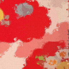 Oil paintings and various flowers, roses, peonies, goldfish, chrysanthemums, and birds are beautiful