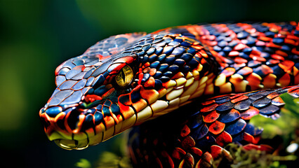 Fototapeta premium Witness the Majesty of the Snake Kingdom - Our Wildlife Photography Collection