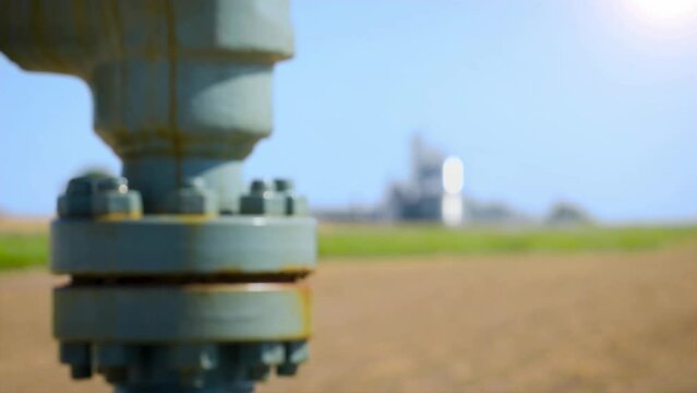 Field pipes on farm