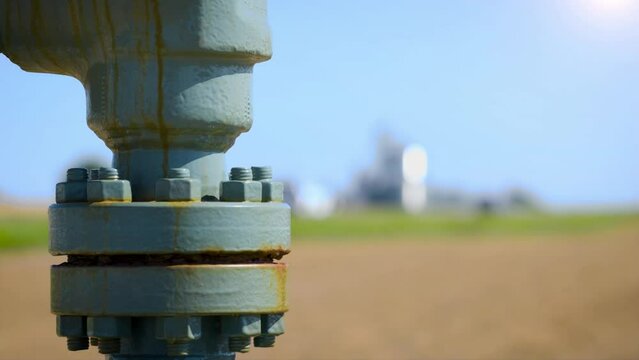 Field pipes on farm