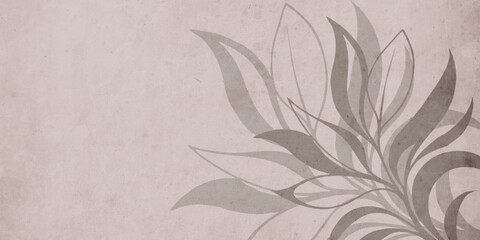 Obraz premium Printable botanical illustration. Rustic style home decor, wall decoration, picture in the frame. Grunge, vintage illustration.