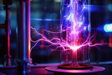a plasma ball in a glass case, Investigate the behavior of plasma