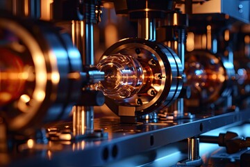 Fototapeta premium a machine that has some glasses in it, Investigate the principles of condensed matter theory