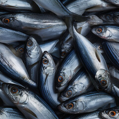 Obraz premium fish in the market, seamless texture