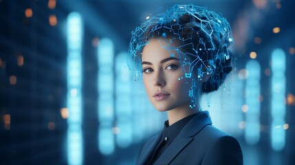 Futuristic ai and automation  enhancing efficiency and productivity in business processes