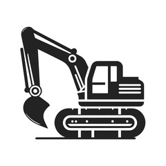 silhouette xcavato icon on a white background. flat vector illustration.