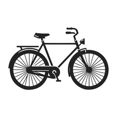 Classic bicycle vector icon design. bicycle bike icon on white background.