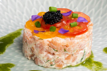 Salmon Caviar with Salmon